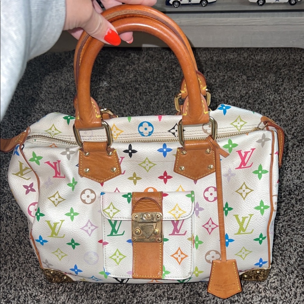 COPY - Non-designer Speedy Handbag Monogram Multicolor 30